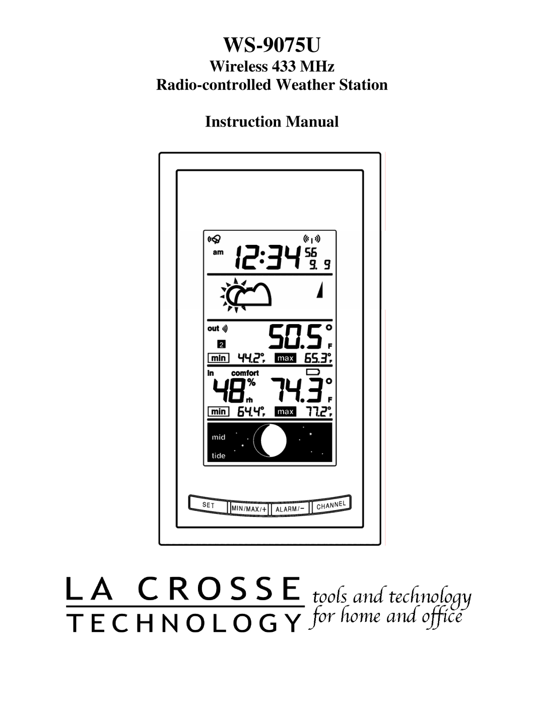 La Crosse Technology WS-9075U instruction manual 