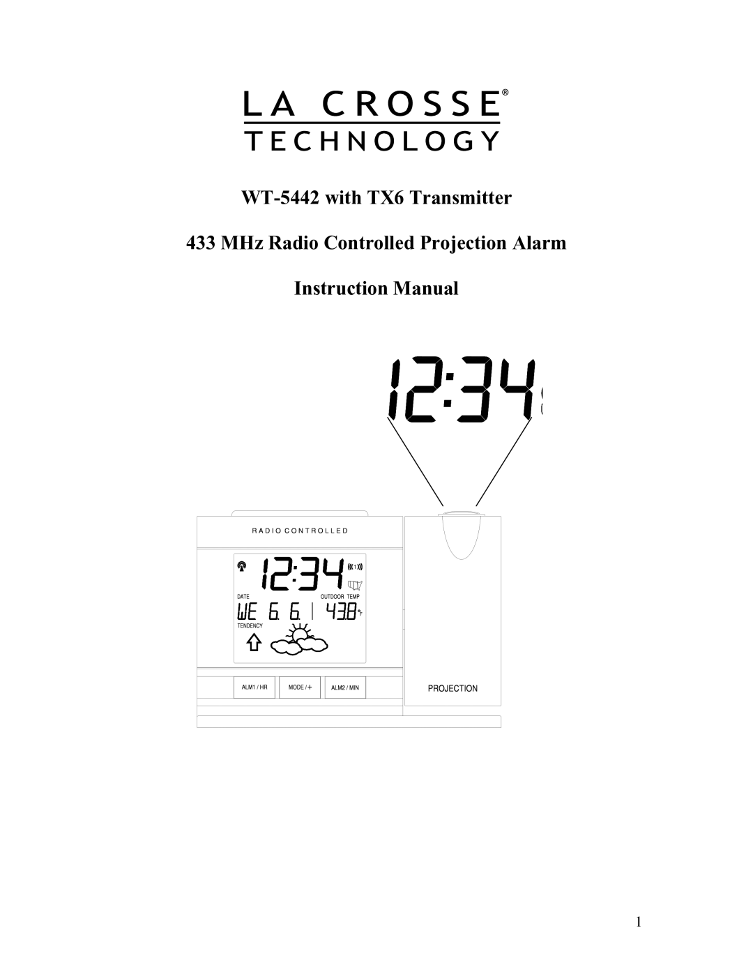 La Crosse Technology WT-5442 instruction manual 