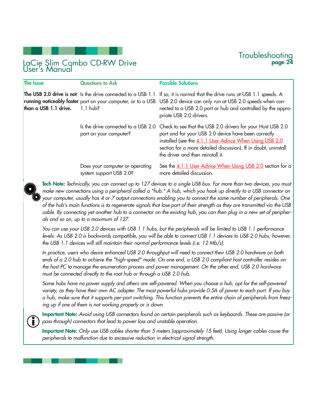 LaCie 1038 manual IssueQuestions to Ask 