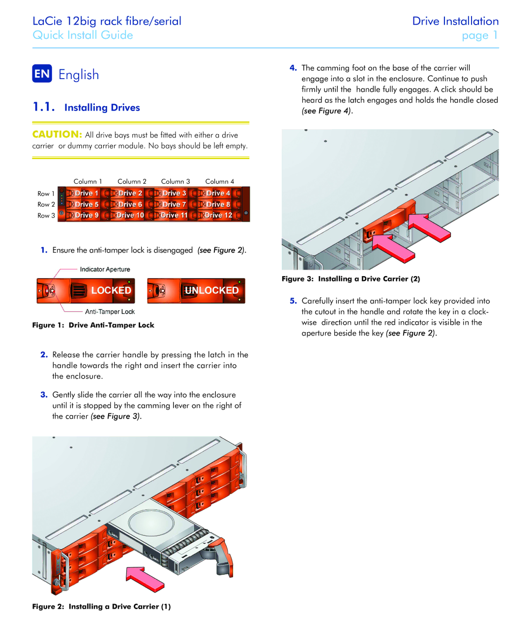 LaCie 12 manual EN English 