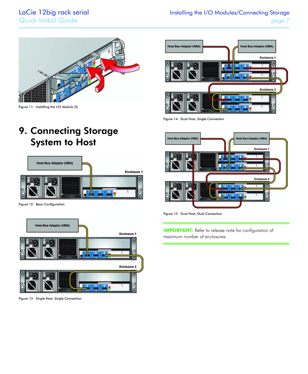 LaCie 12big rack Serial manual Connecting Storage System to Host, Basic Configuration 