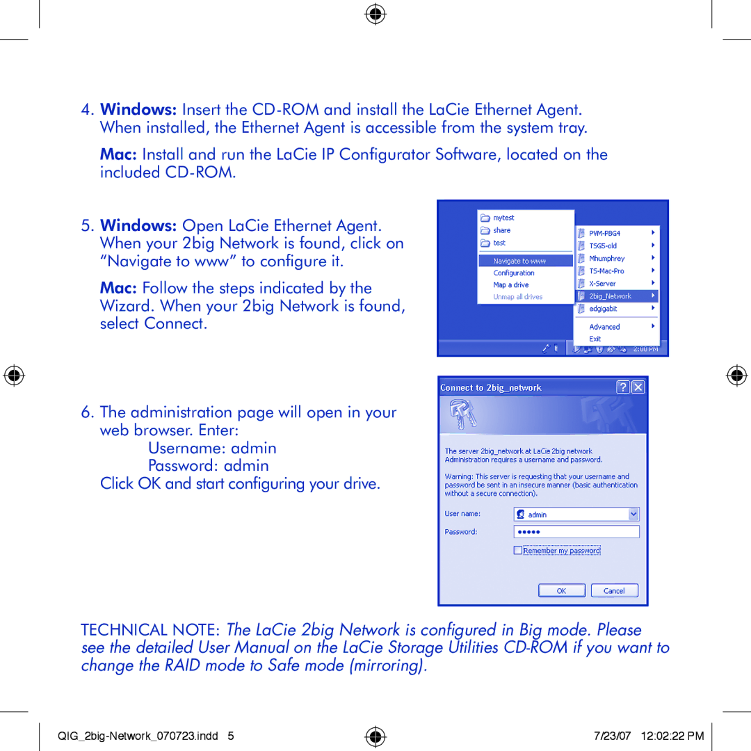 LaCie 2big network manual QIG2big-Network070723.indd 23/07 120222 PM 