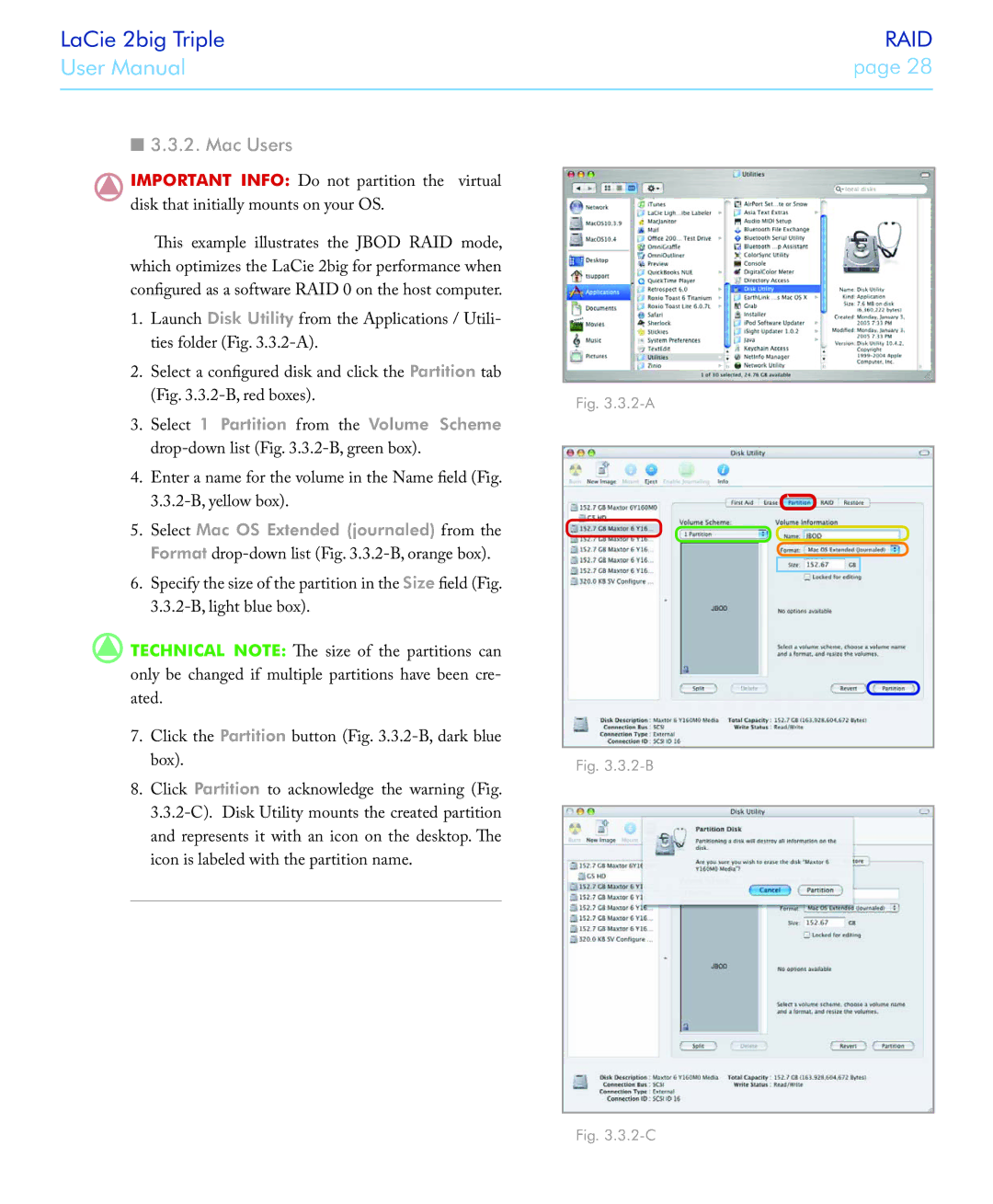 LaCie 2big triple manual Select Mac OS Extended journaled from 