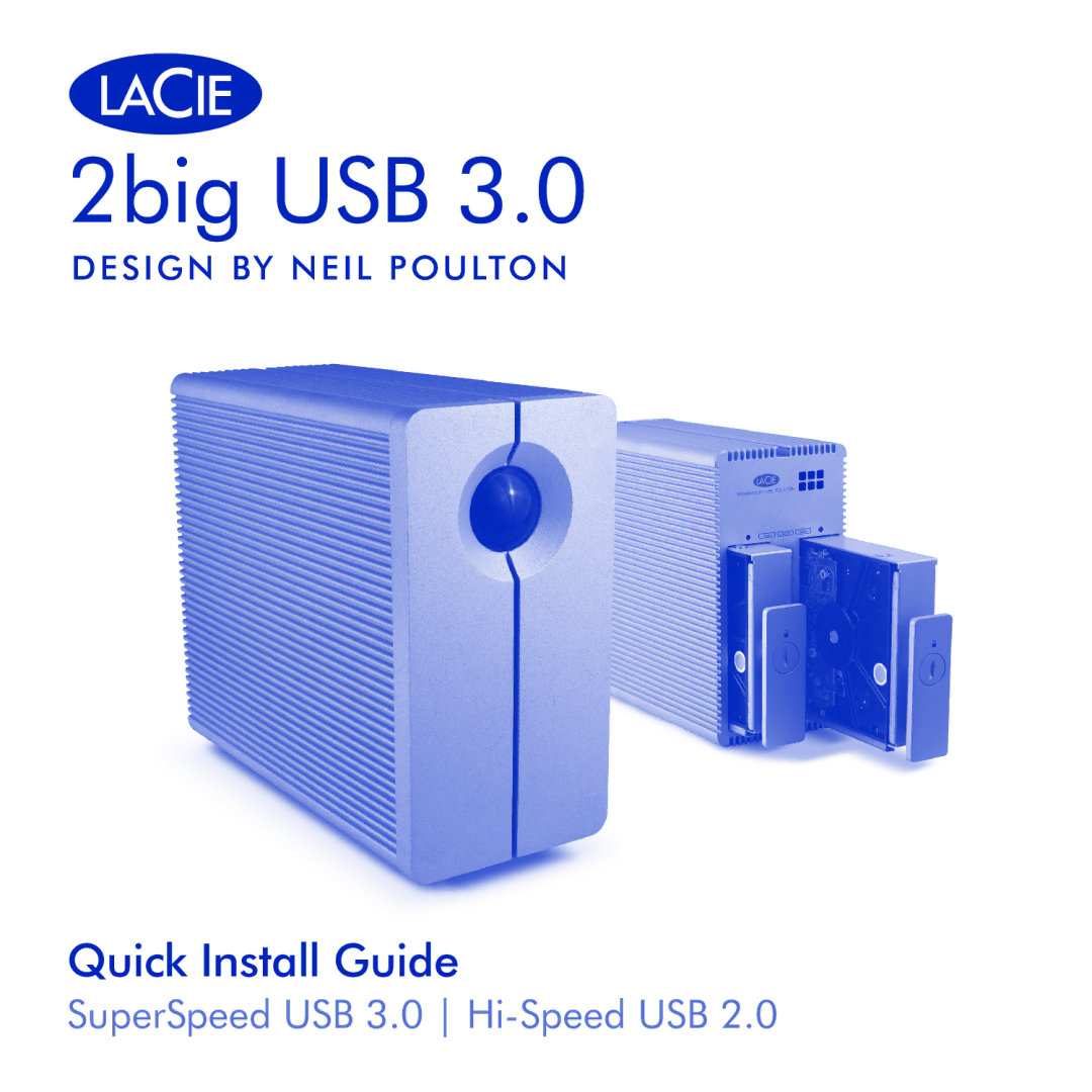 LaCie 2big USB 3.0 manual 