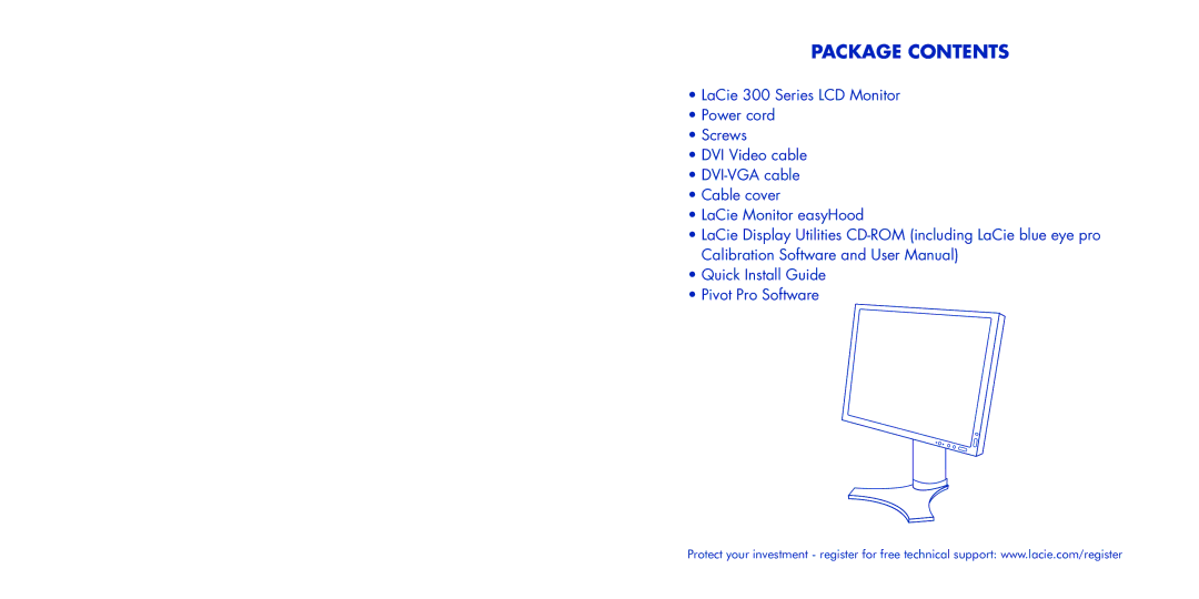 LaCie 300 Series manual Package Contents 