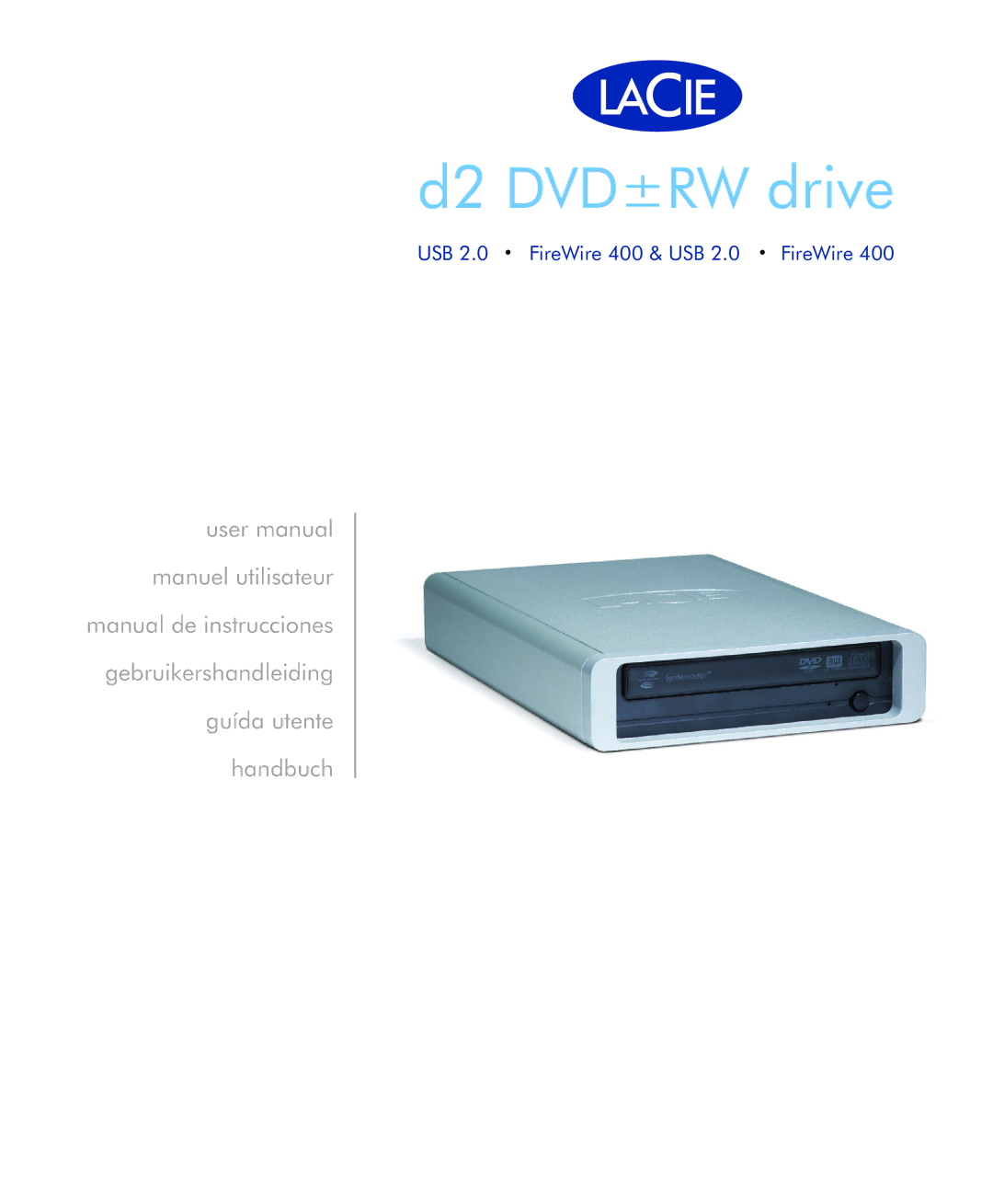 LaCie 400USB user manual D2 DVD±RW drive 