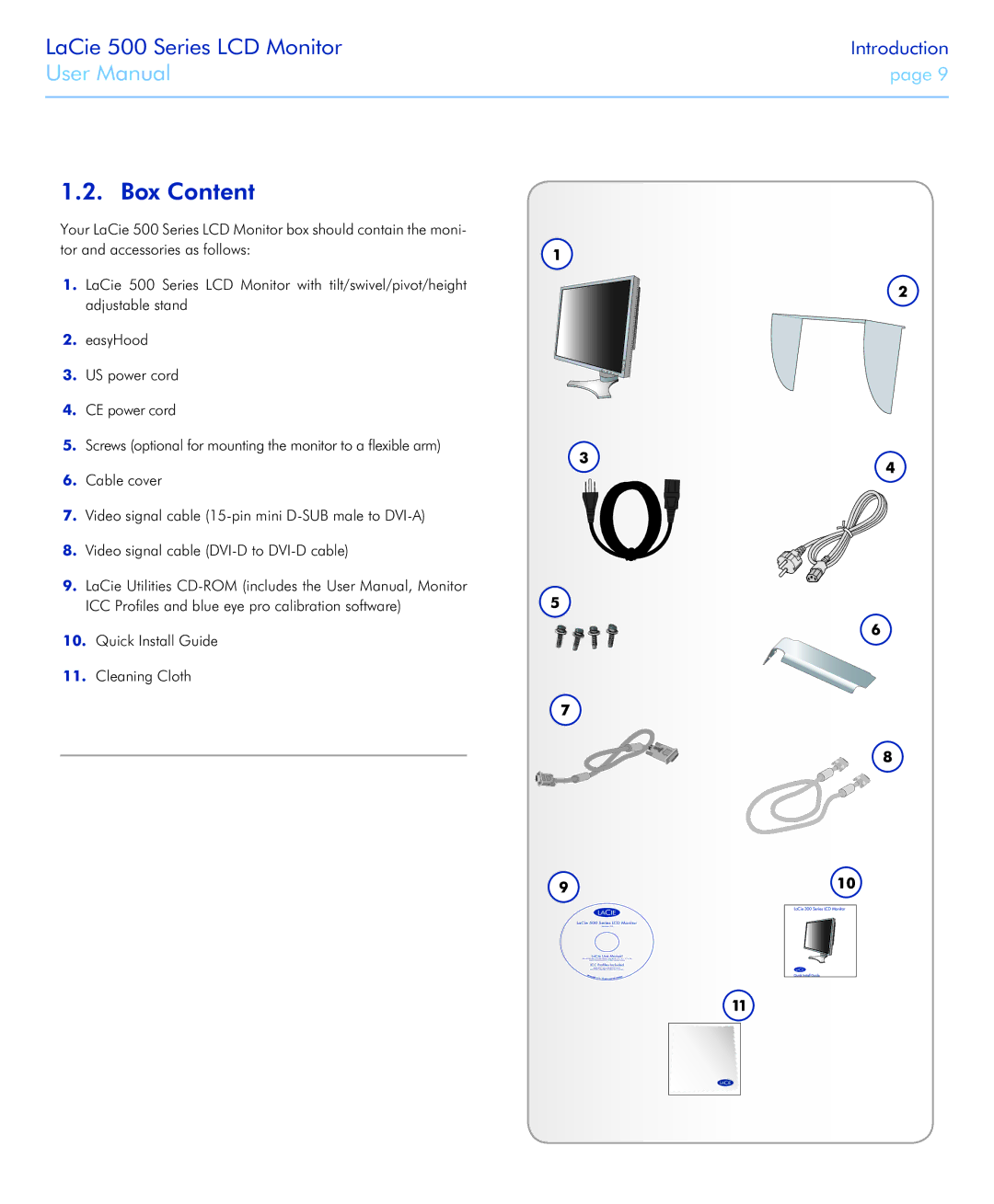 LaCie 526 user manual Box Content 