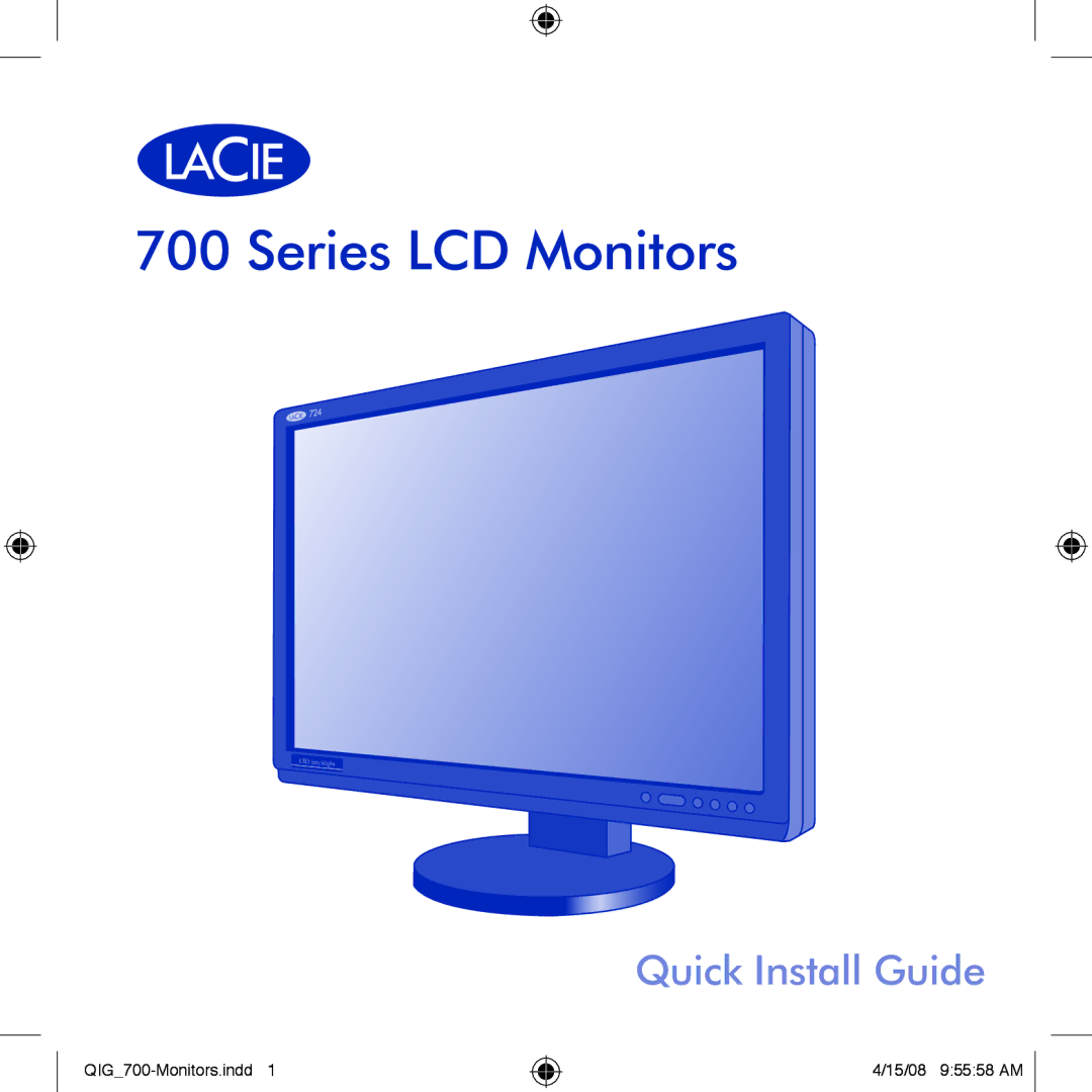 LaCie 700 manual Series LCD Monitors 