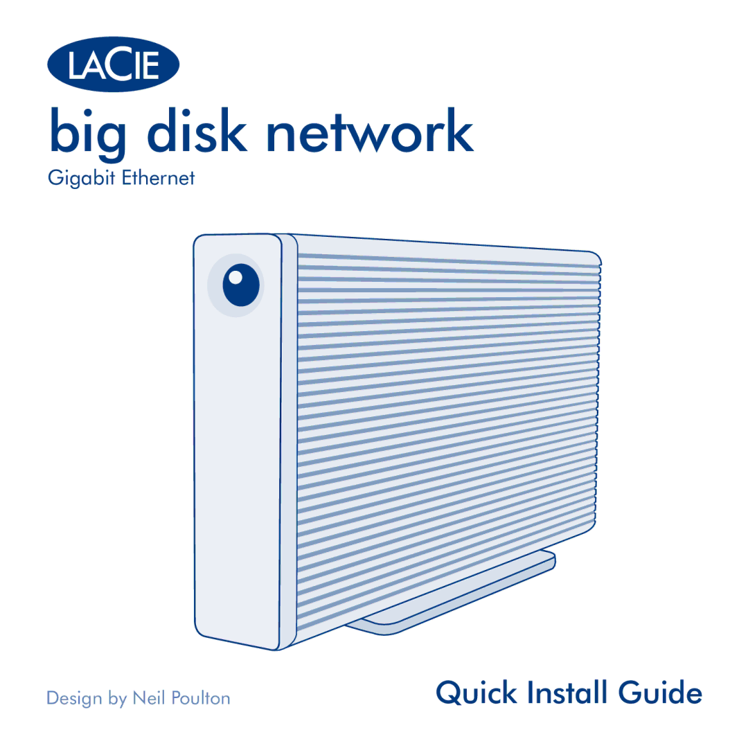 LaCie Big Disk Network manual Big disk network 