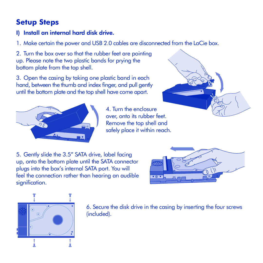 LaCie Box manual Setup Steps 