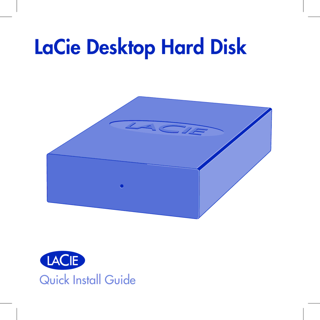 LaCie Computer Drive manual LaCie Desktop Hard Disk 