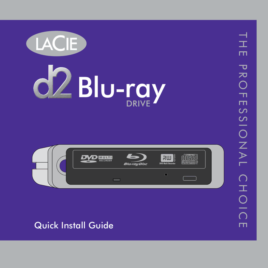 LaCie d2 Blu-ray manual 