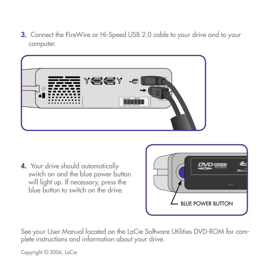 LaCie d2 Blu-ray manual Copyright 2006, LaCie 