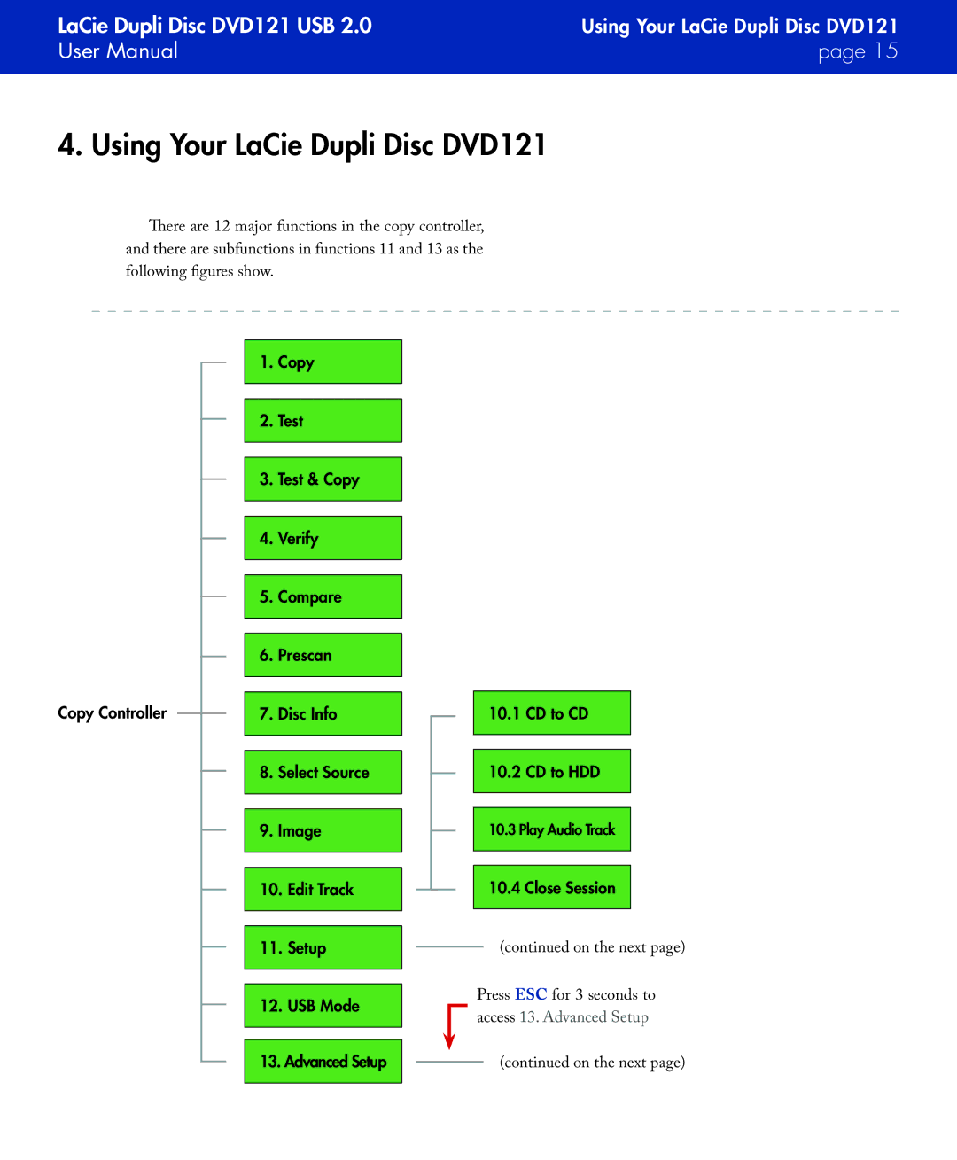 LaCie user manual Using Your LaCie Dupli Disc DVD121 