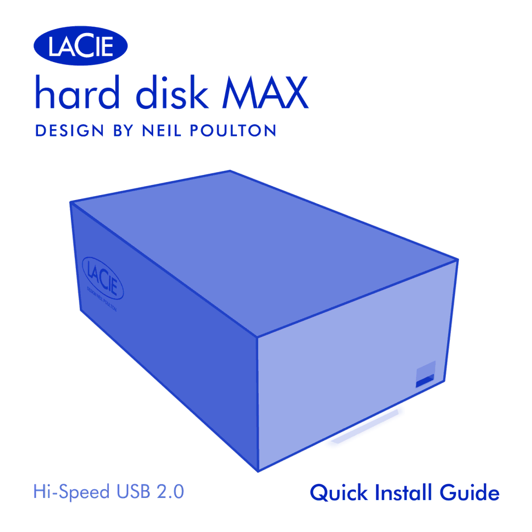 LaCie Hard Disk MAX manual Hard disk MAX 