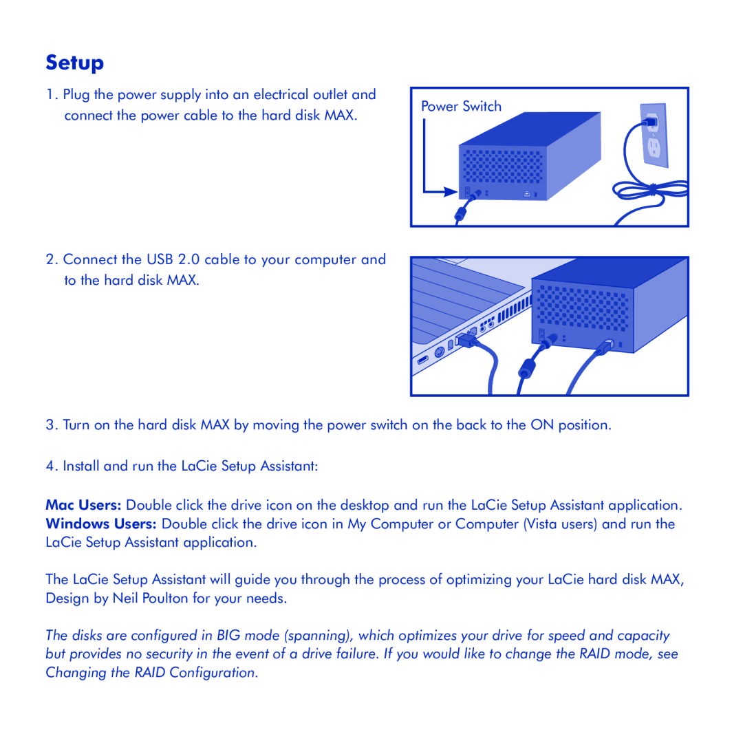 LaCie Hard Disk MAX manual Setup 