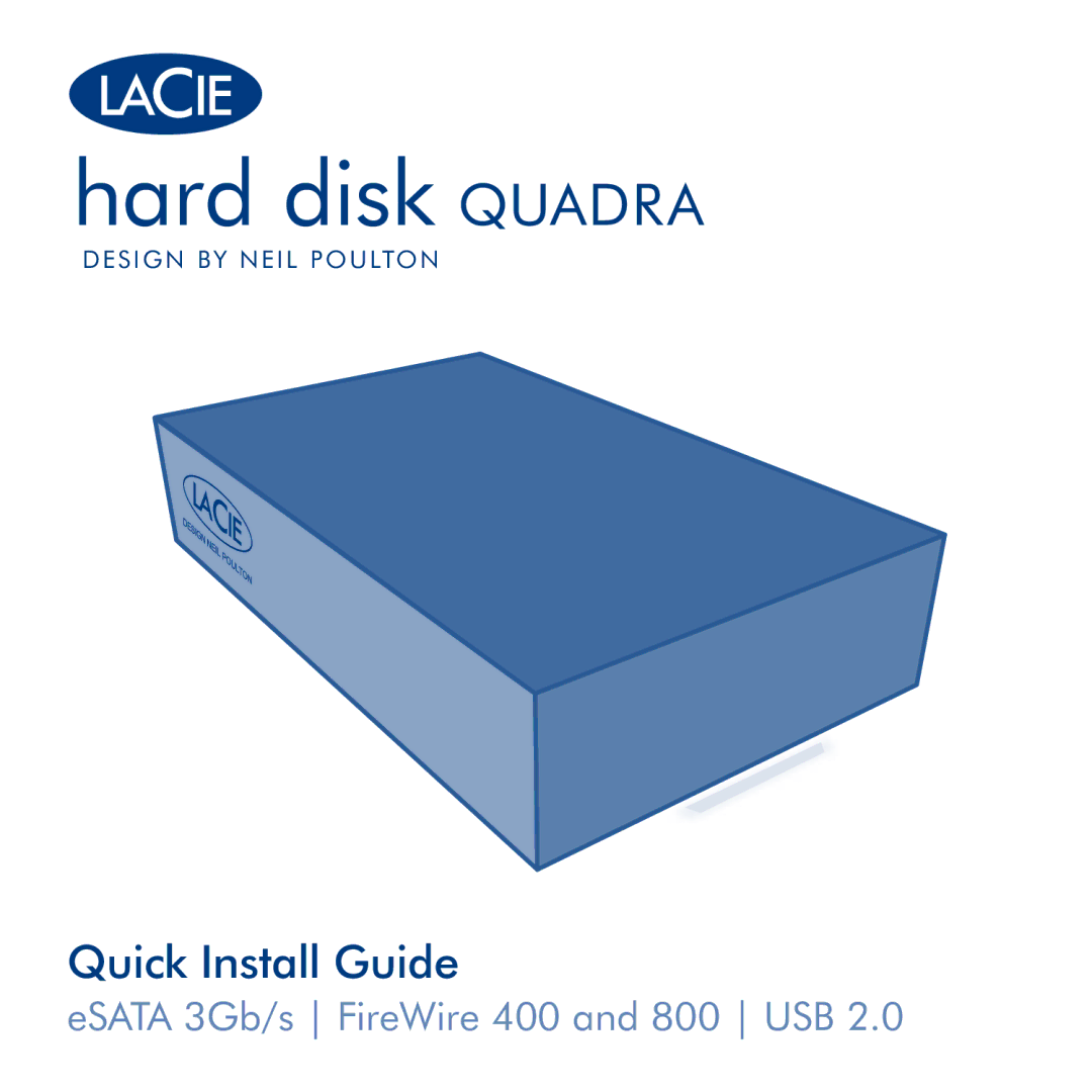 LaCie Hard Disk Quadra manual Hard disk Quadra 