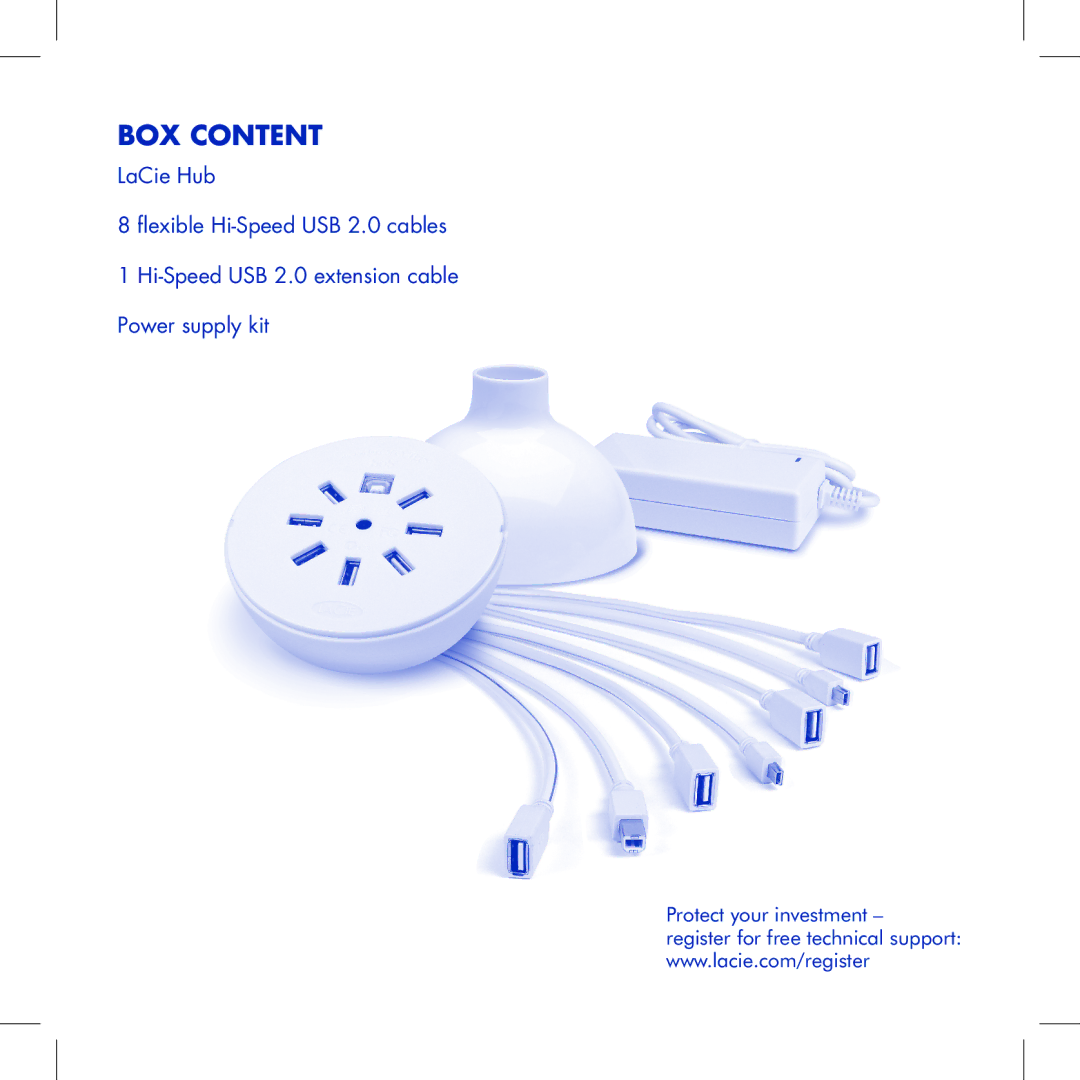 LaCie Hub manual Box content 