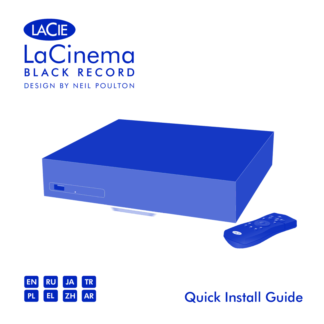 LaCie LaCinema Black Record manual 