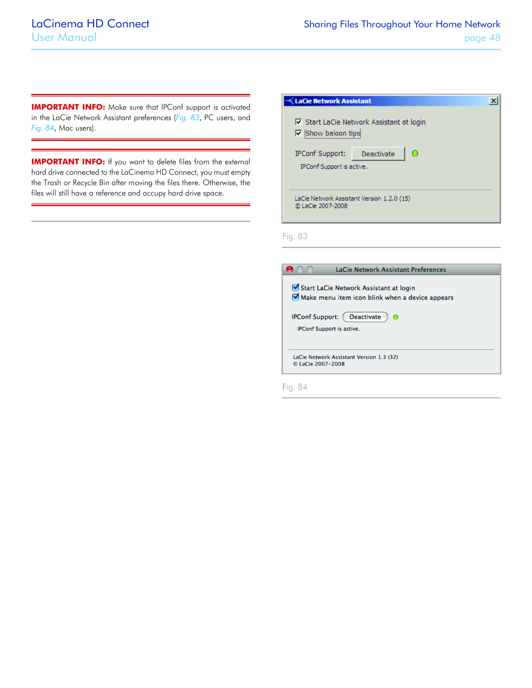 LaCie LaCinema HD Connect user manual 