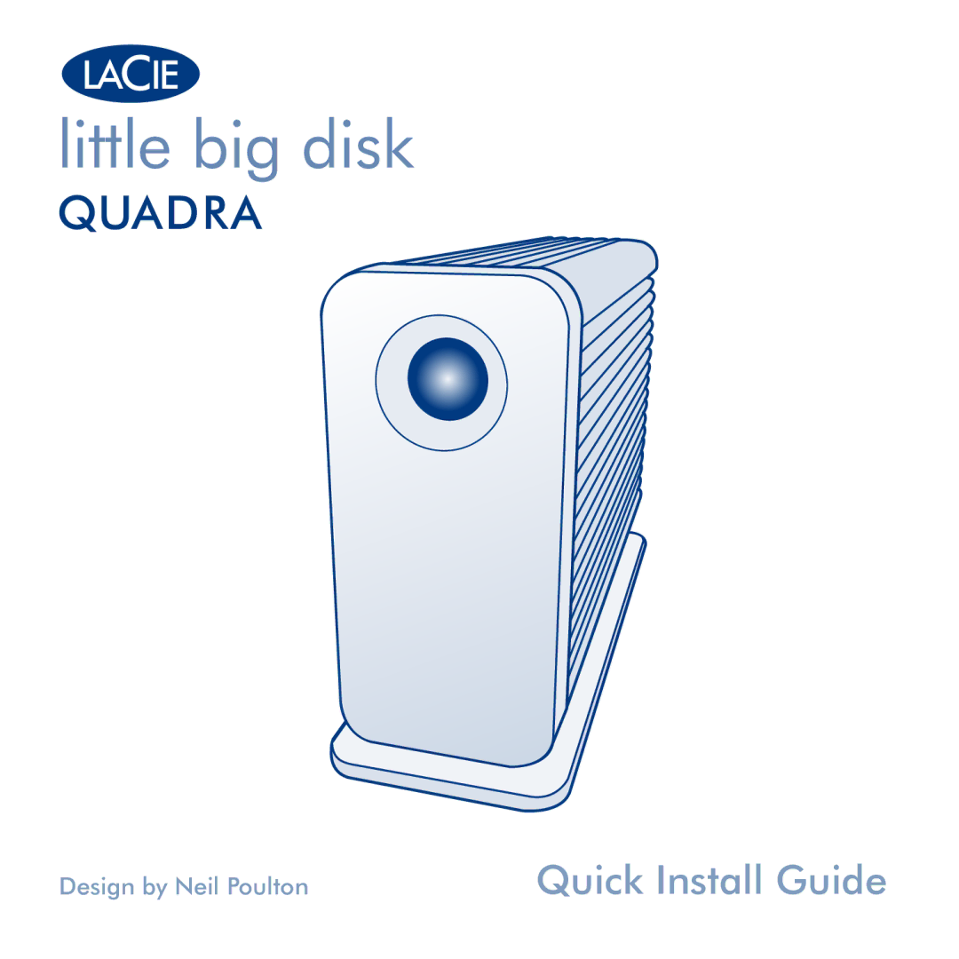 LaCie Little Big Disk Quadra manual Little big disk 