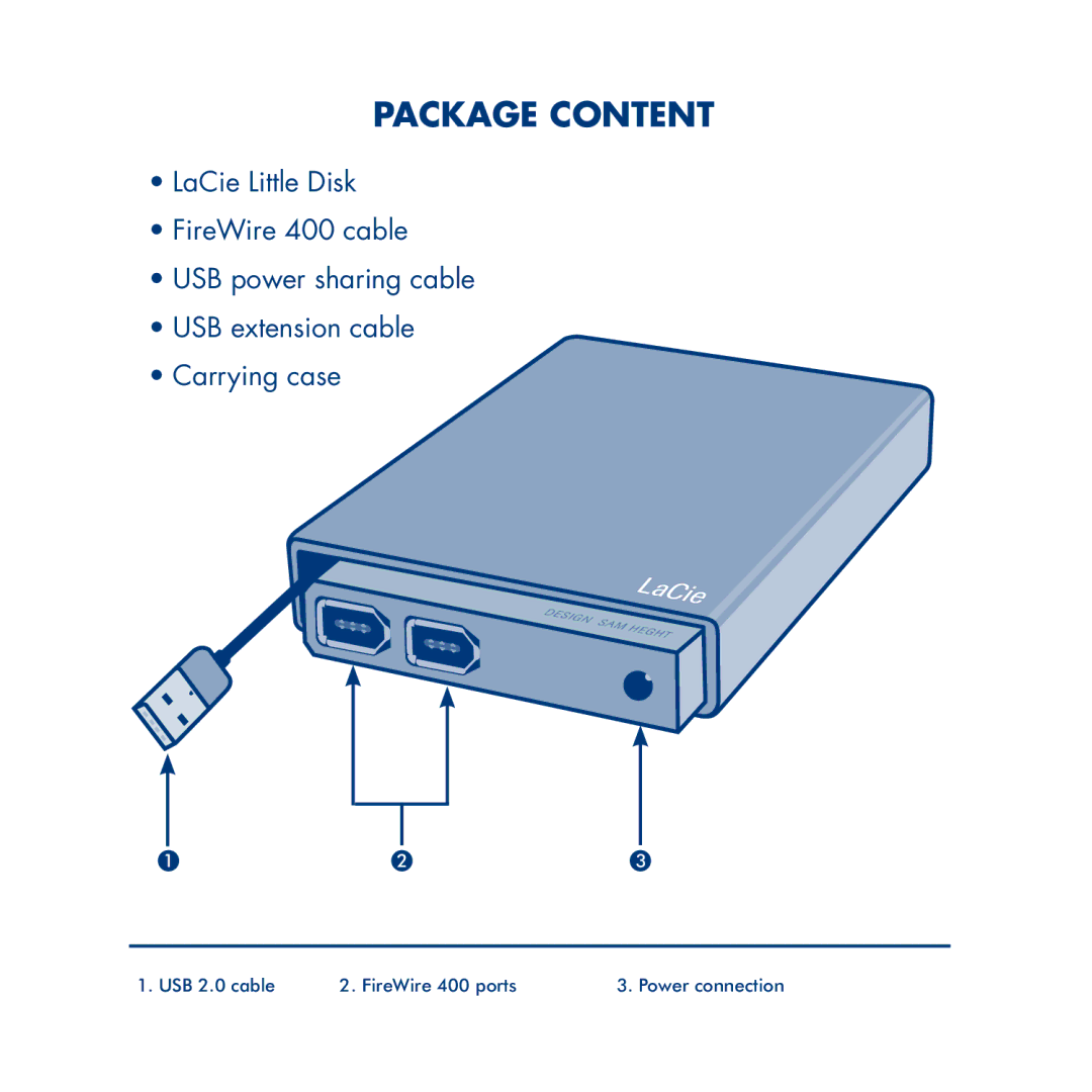 LaCie Little Disk manual Package Content 