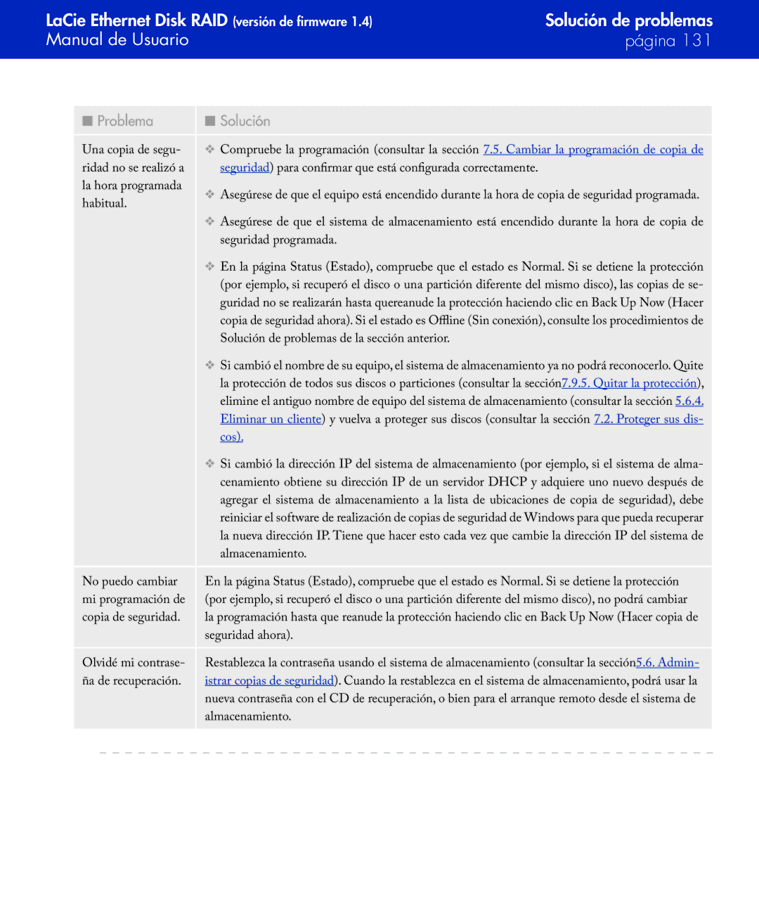 LaCie Network Raid Storage System user manual Habitual 