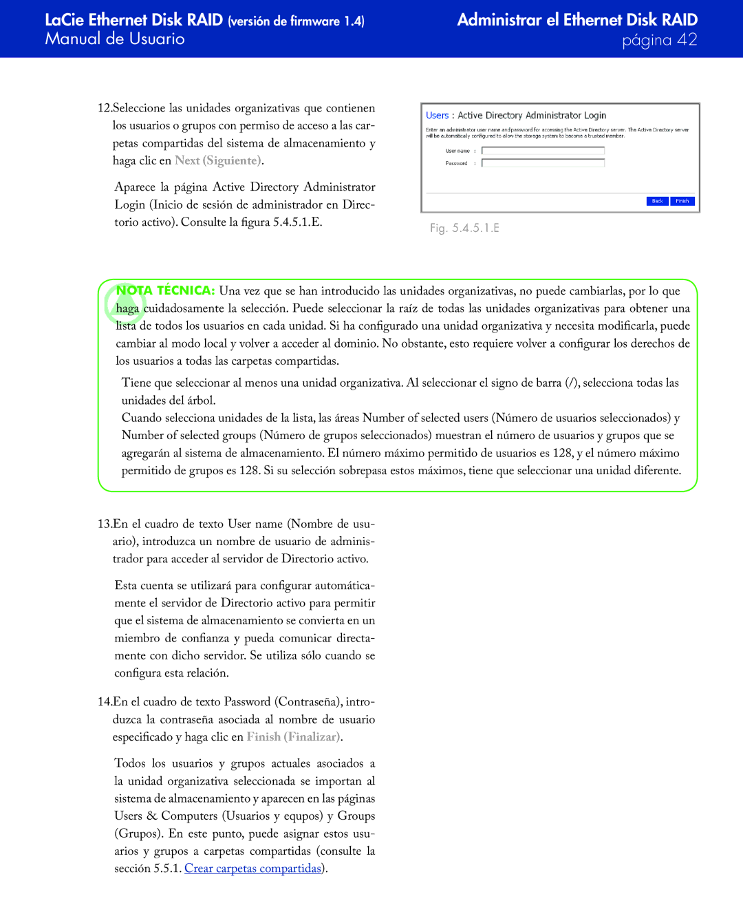 LaCie Network Raid Storage System user manual 5.1.E 