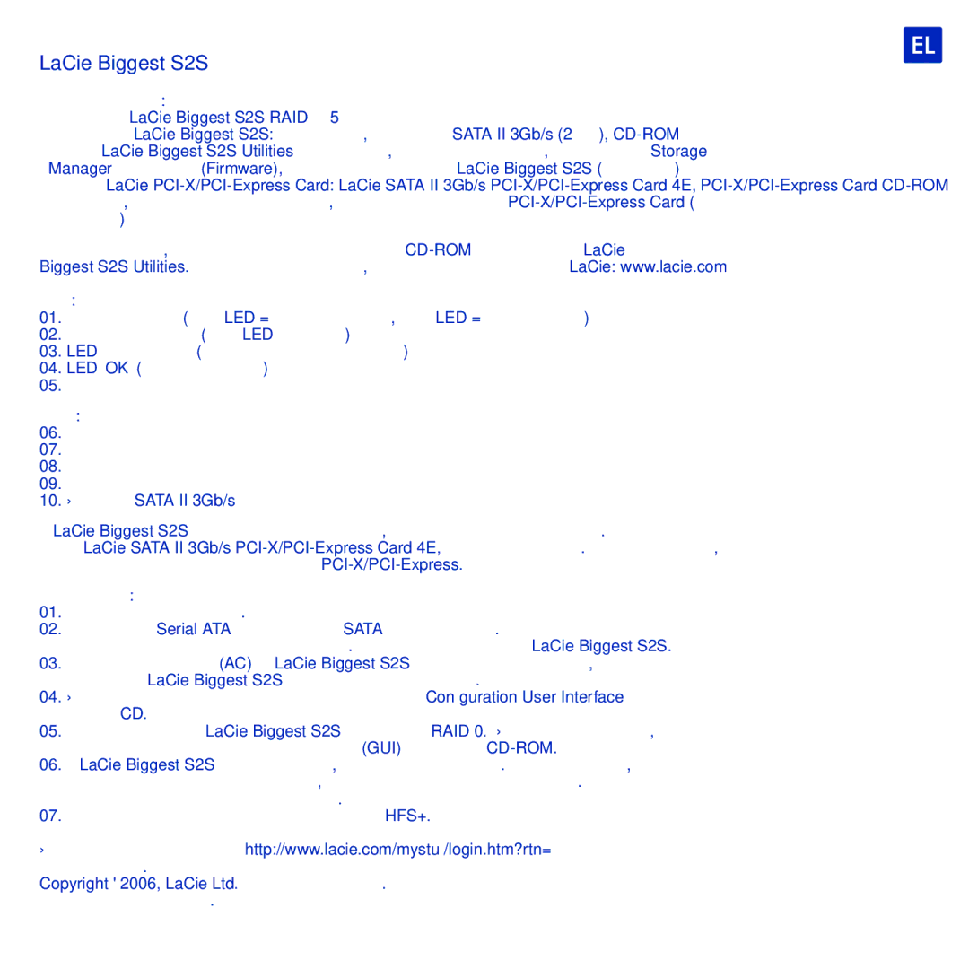 LaCie manual LaCie Biggest S2S 