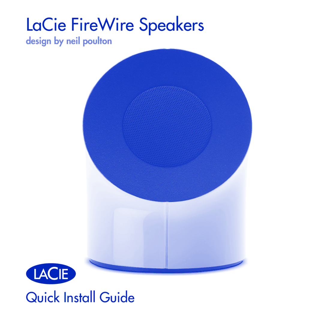 LaCie manual LaCie FireWire Speakers 