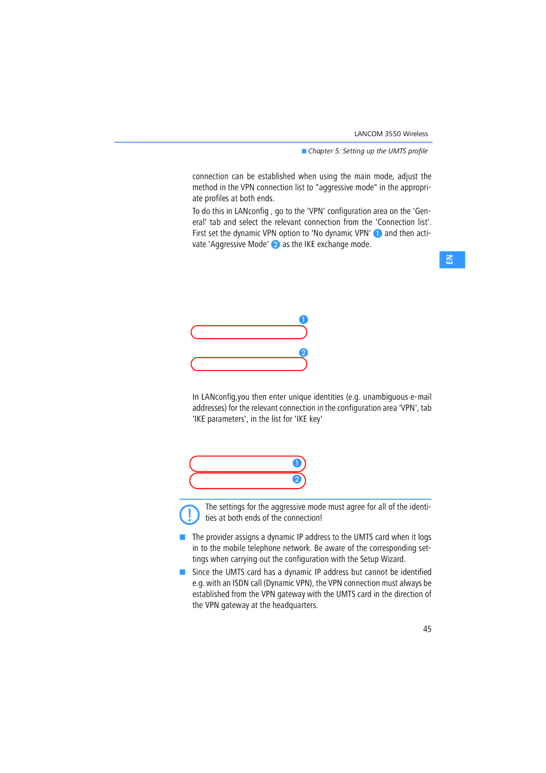 Lancom Systems 3550 manual Setting up the Umts profile 