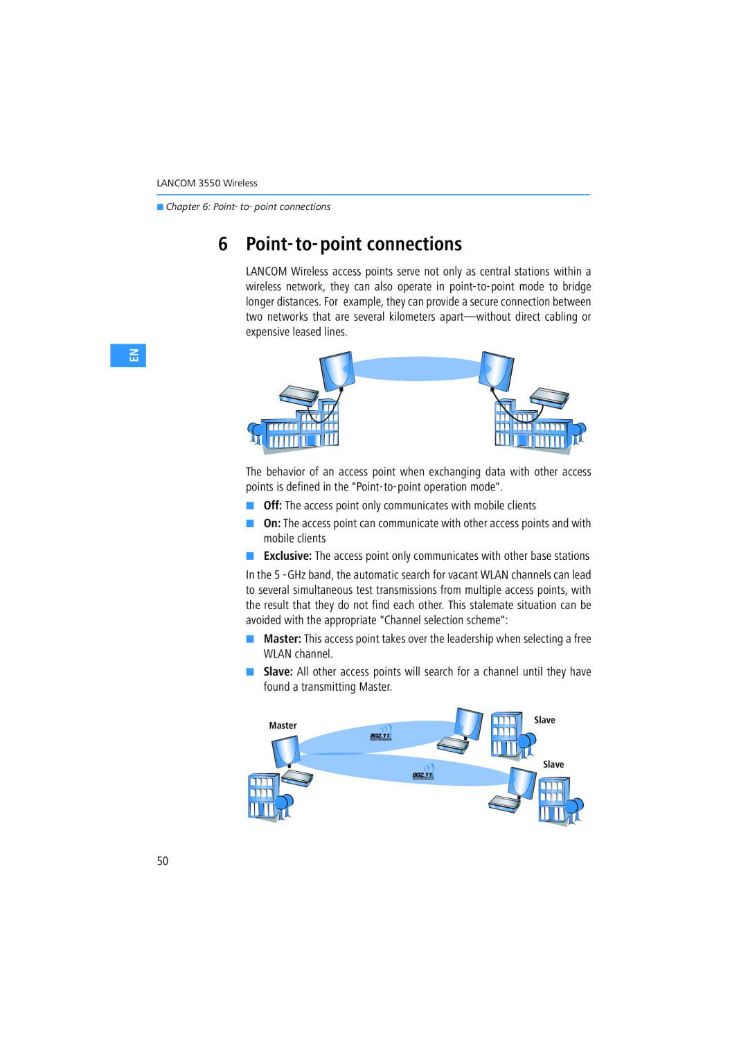 Lancom Systems 3550 manual Point-to-point connections 