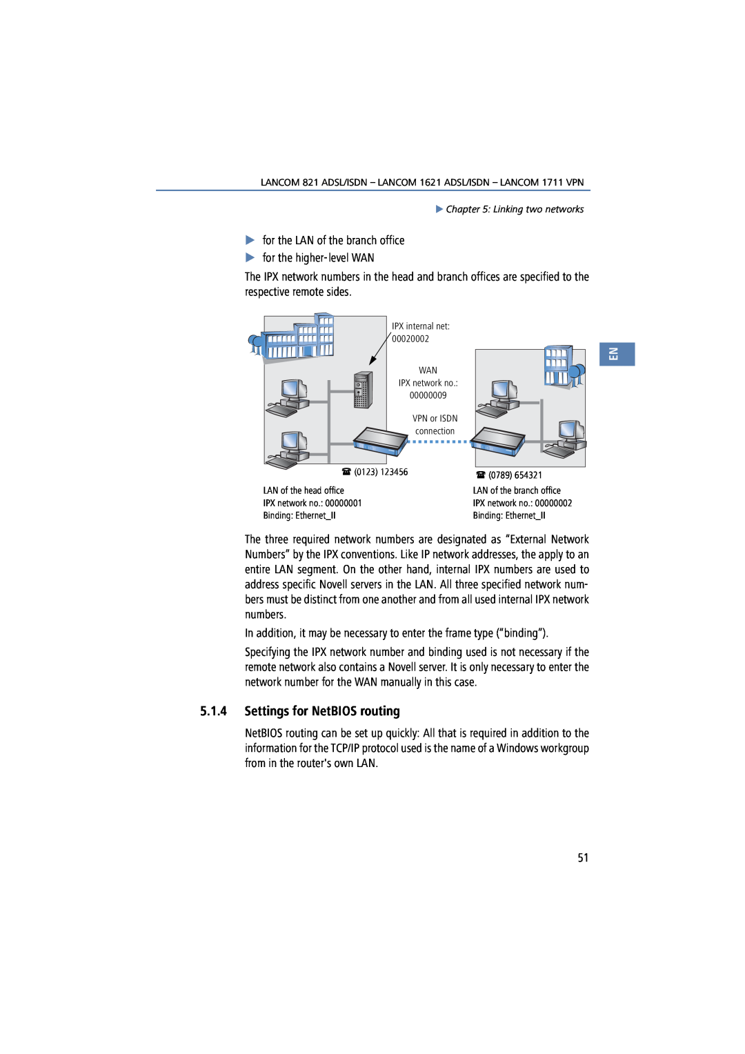 Lancom Systems 821, 1711, 1621 manual Settings for NetBIOS routing 
