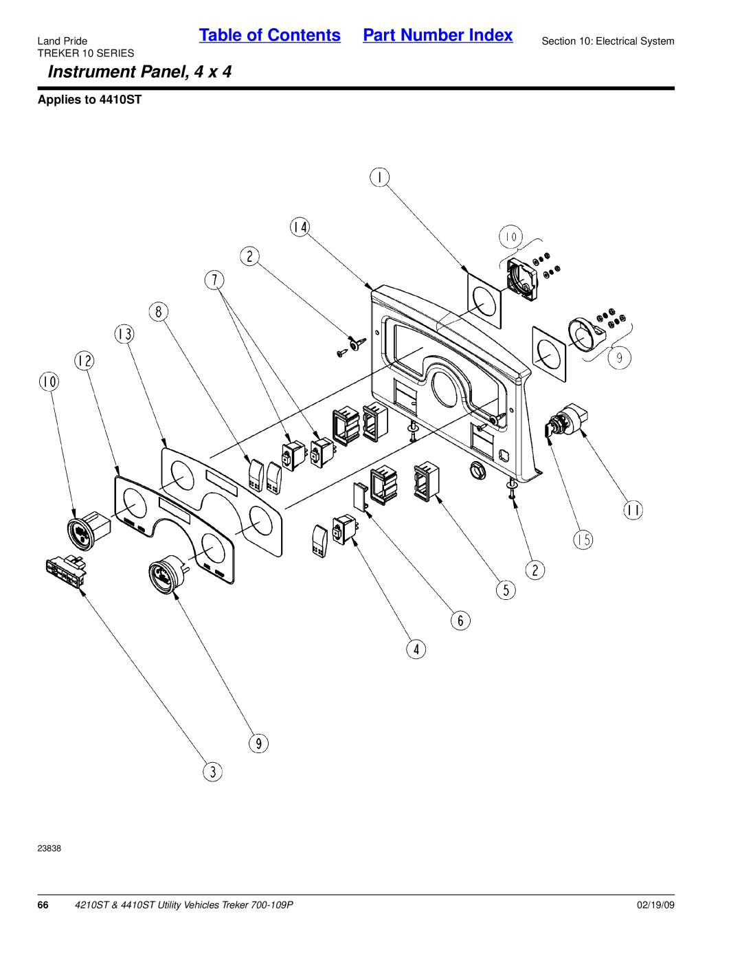 Land Pride 700-109P manual 23838 