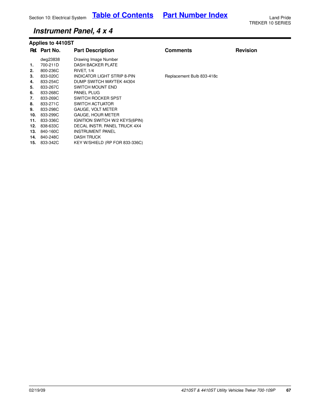 Land Pride 700-109P manual Dwg23838 Drawing Image Number 