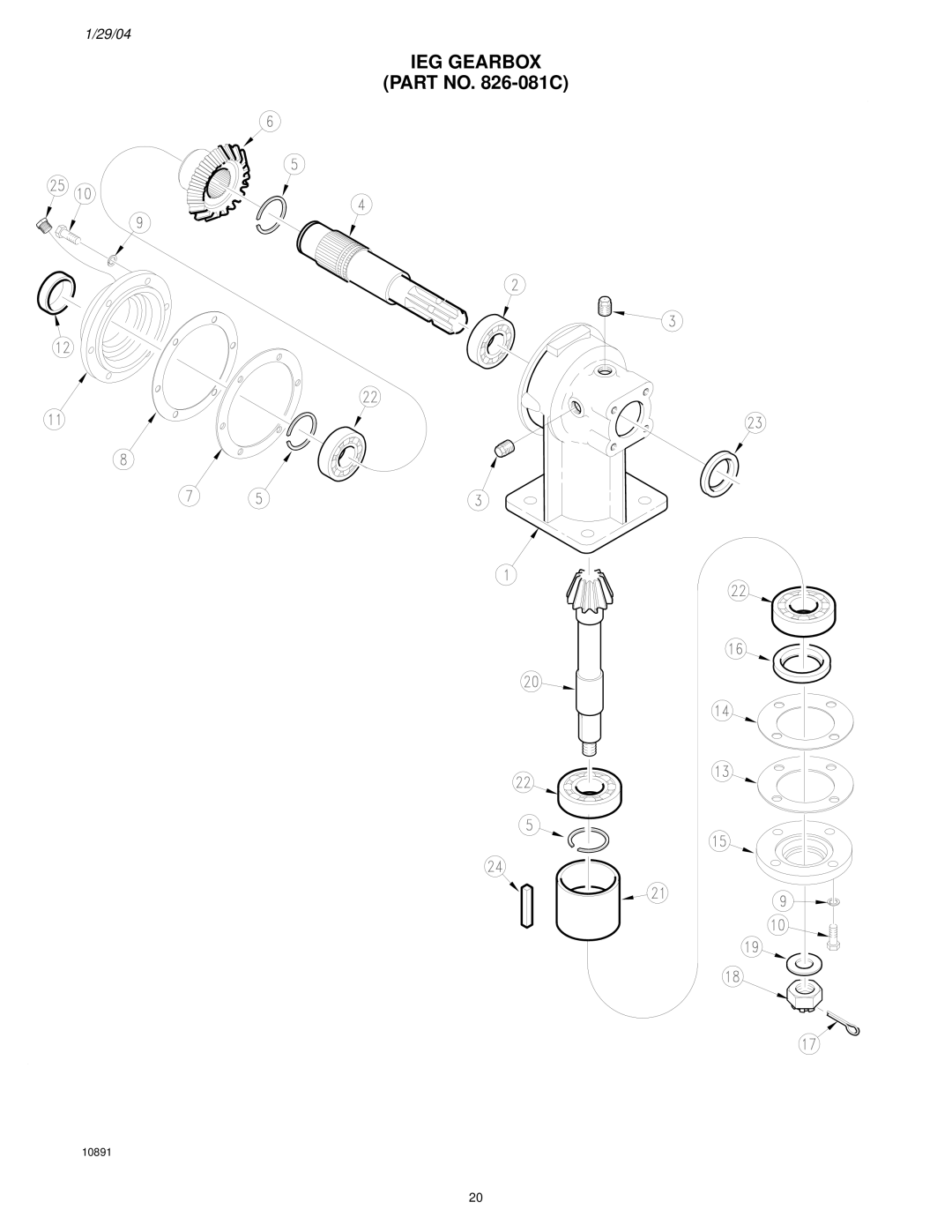 Land Pride FD2548 manual IEG Gearbox 