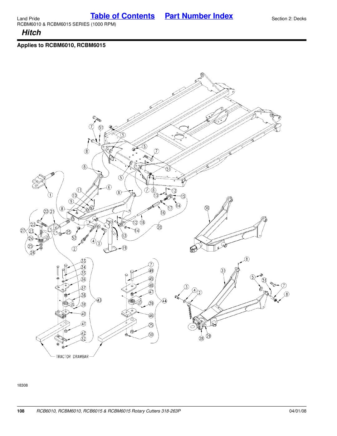 Land Pride RCBM6015, RCB6015, RCB6010, RCBM6010 manual 108 