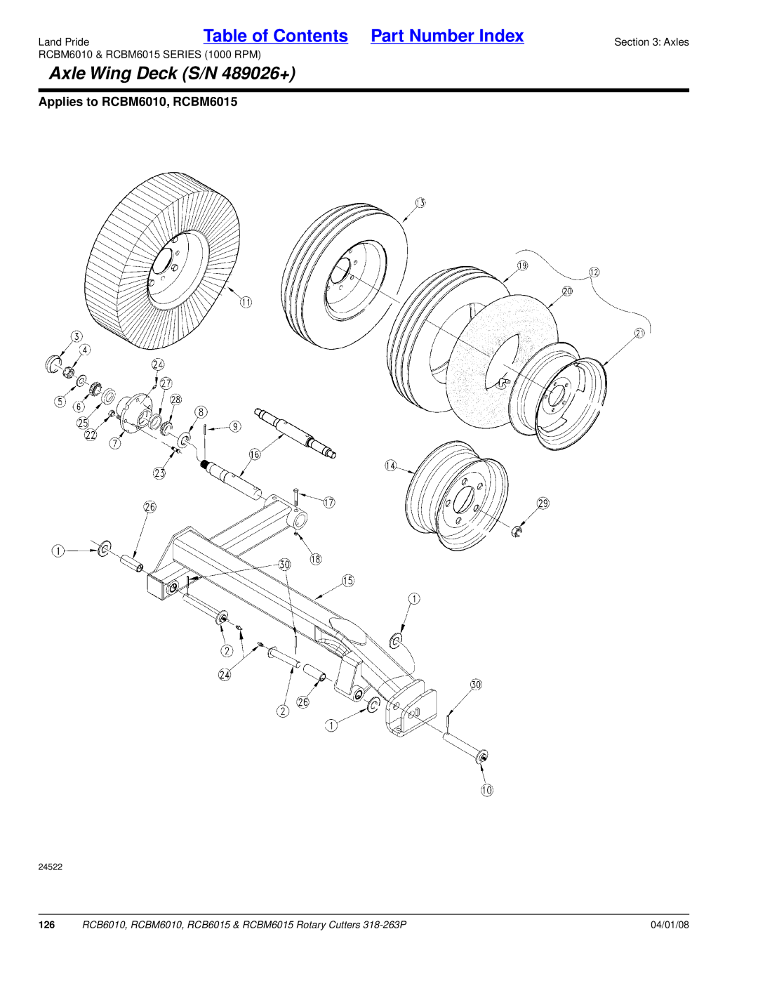 Land Pride RCB6010, RCBM6015, RCB6015, RCBM6010 manual 126 