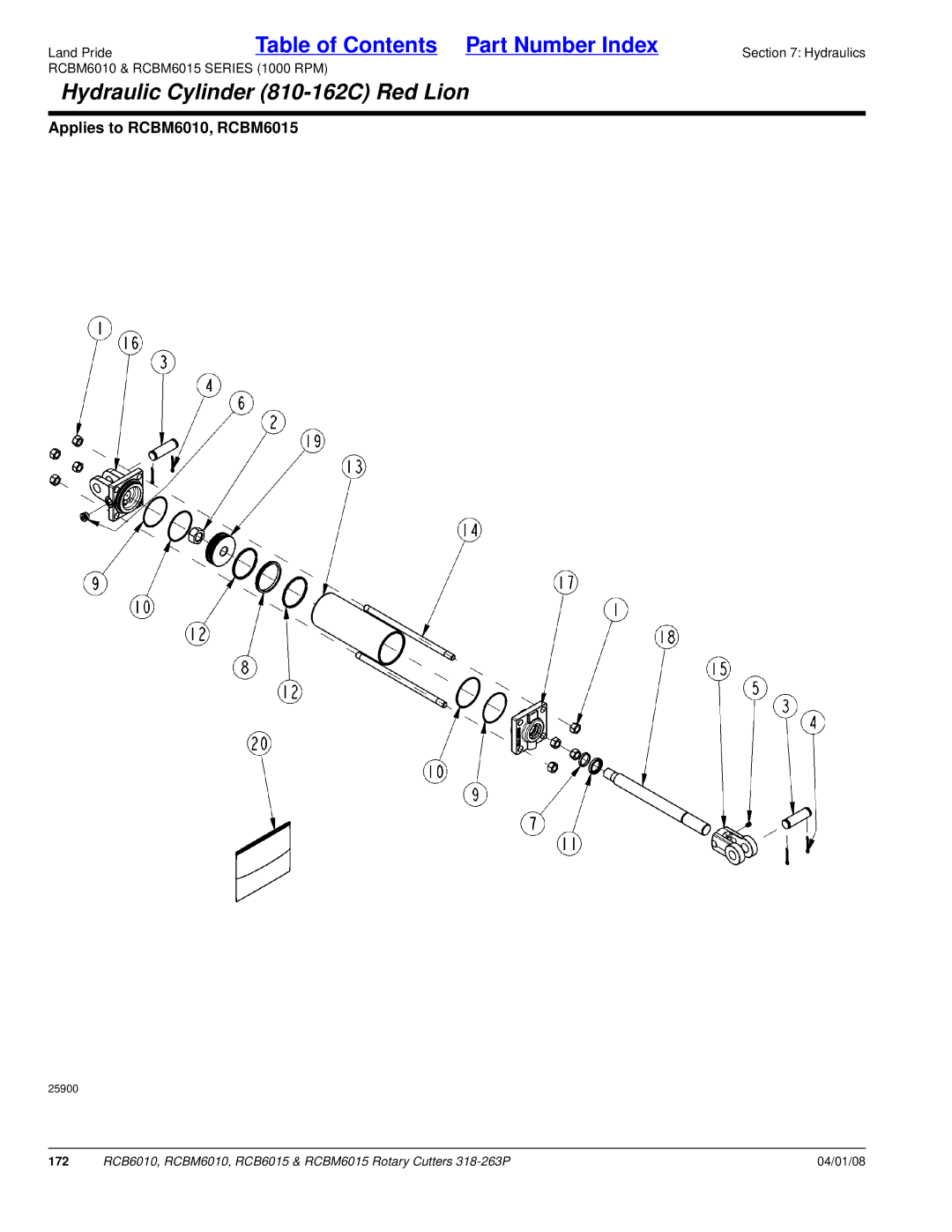 Land Pride RCBM6015, RCB6015, RCB6010, RCBM6010 manual 172 