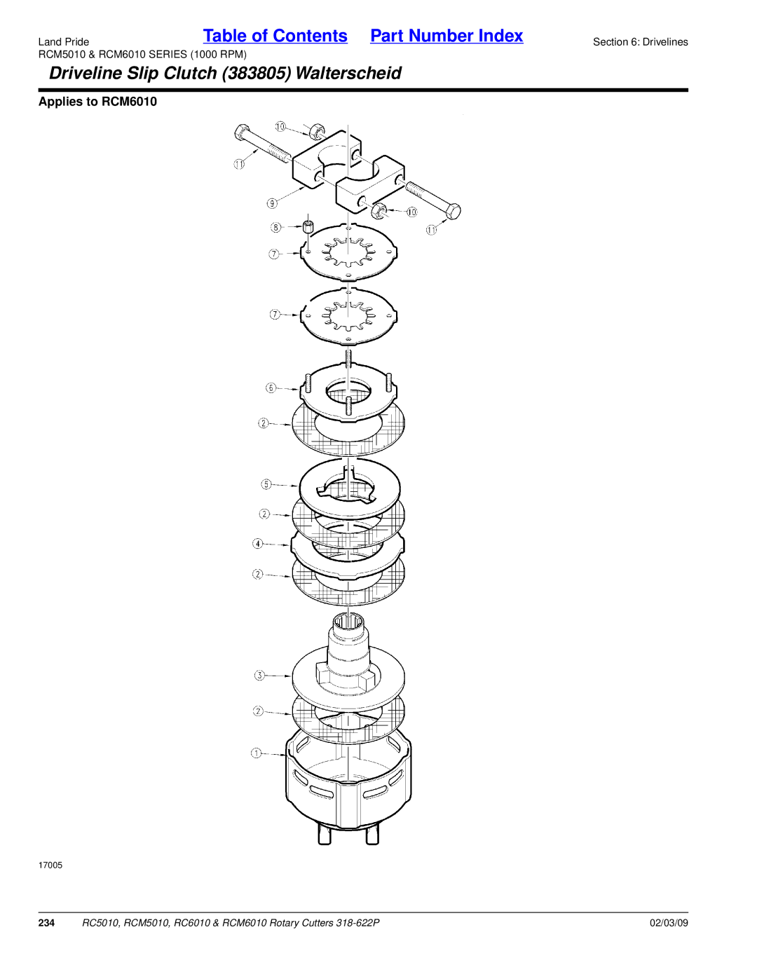 Land Pride RCM5010, RCM6010, RC5010, RC6010 manual 234 