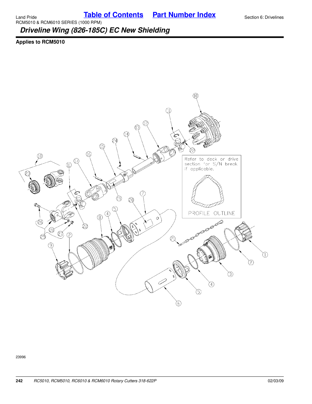 Land Pride RCM5010, RCM6010, RC5010, RC6010 manual 242 