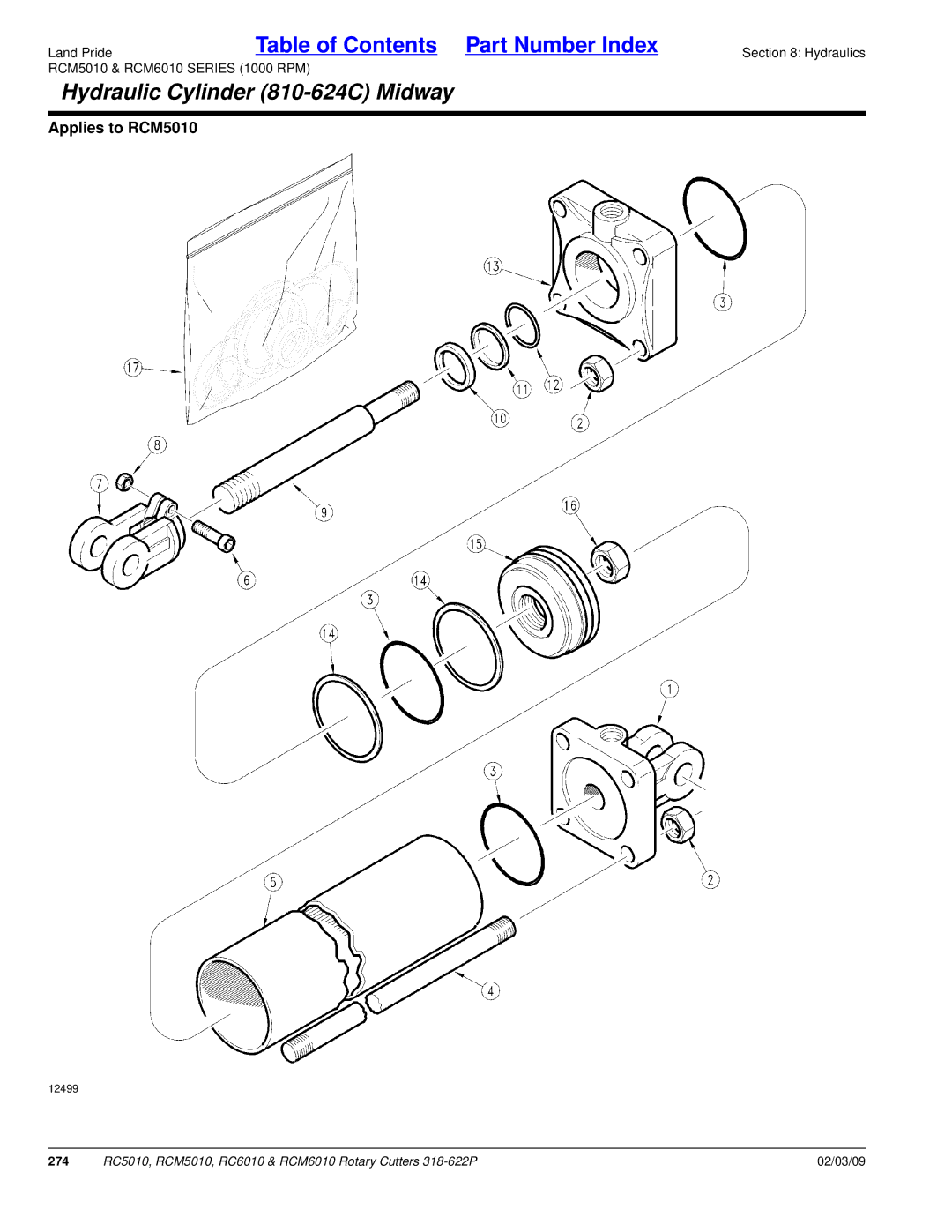 Land Pride RCM5010, RCM6010, RC5010, RC6010 manual 274 