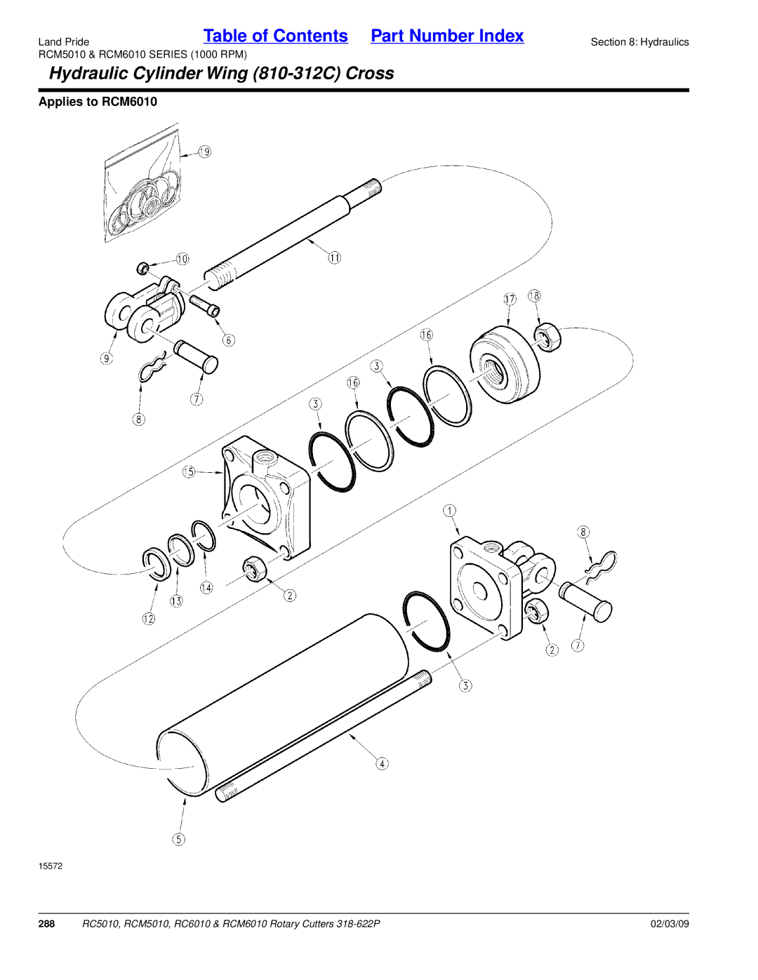 Land Pride RCM6010, RC5010, RCM5010, RC6010 manual 288 