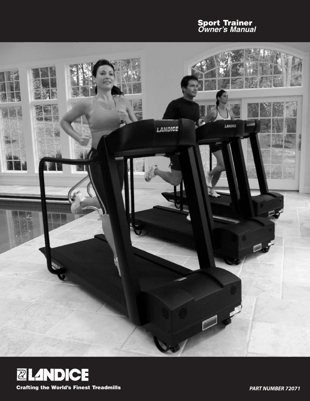 Landice Finest Treadmills manual Sport Trainer 