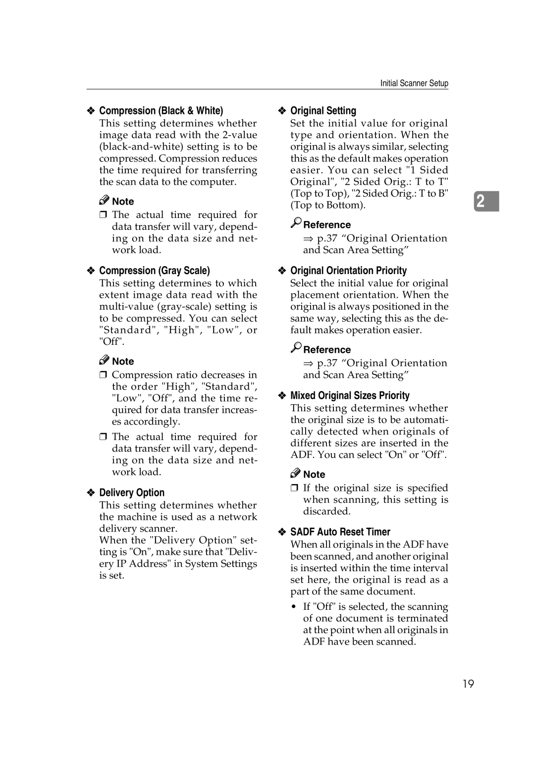 Lanier 5627 Compression Black & White, Original Setting, Compression Gray Scale, Delivery Option, Sadf Auto Reset Timer 