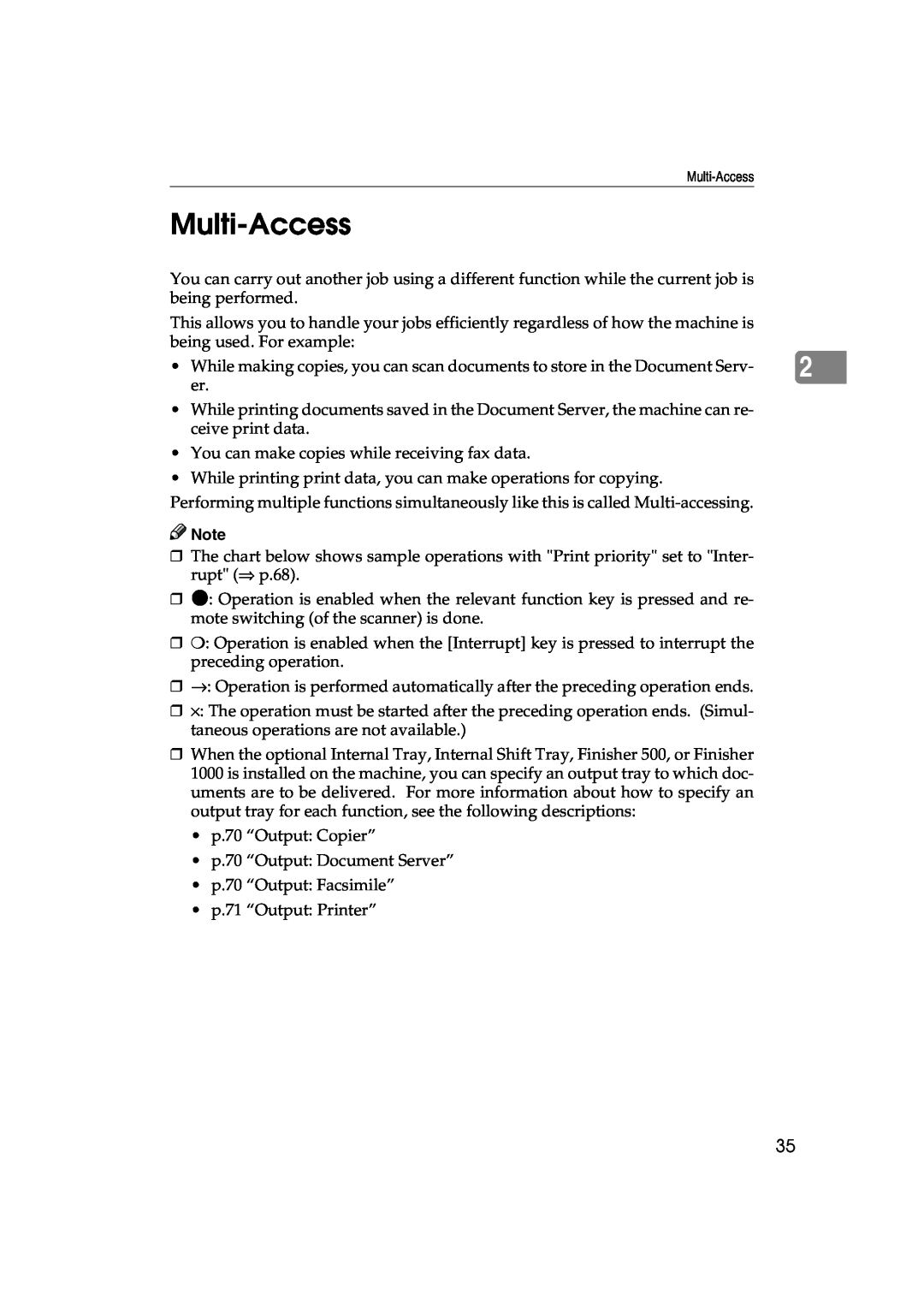 Lanier 5622 AG, 5627 AG manual Multi-Access 