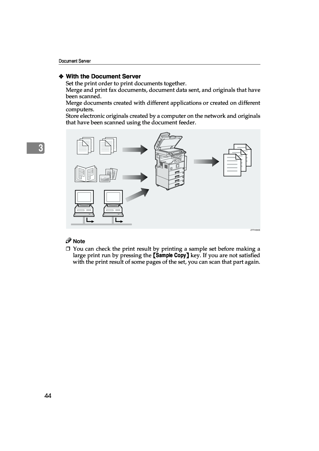 Lanier 5627 AG, 5622 AG manual With the Document Server, Set the print order to print documents together 