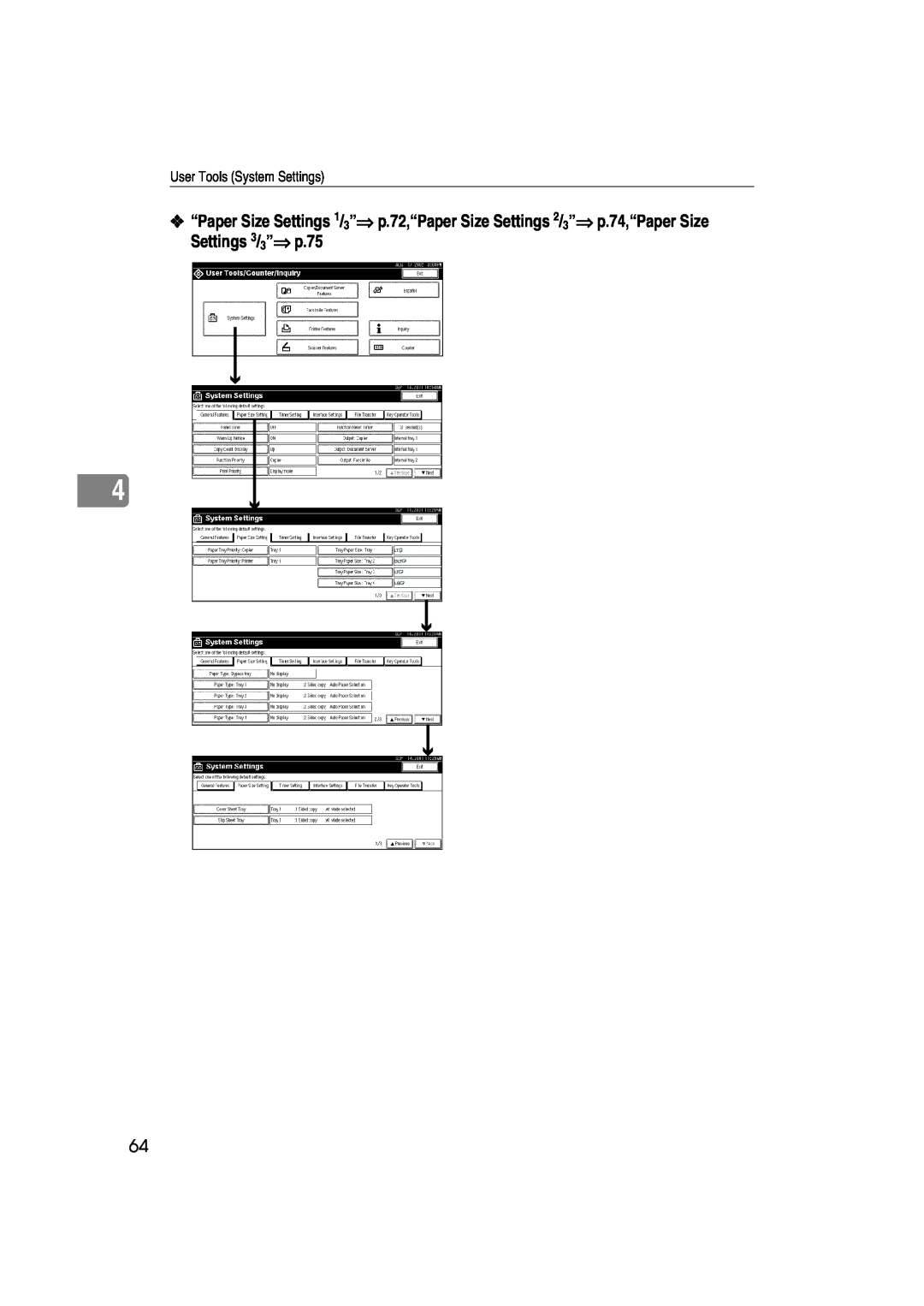 Lanier 5627 AG, 5622 AG manual User Tools System Settings 