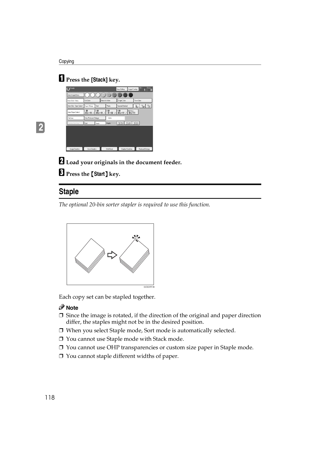 Lanier 5813 manual Staple, 118 