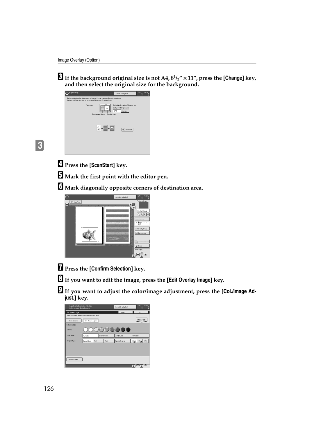 Lanier 5813 manual 126, Press the Confirm Selection key 